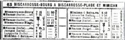 Mimizan biscarrosse 1 horaires octobre 1917